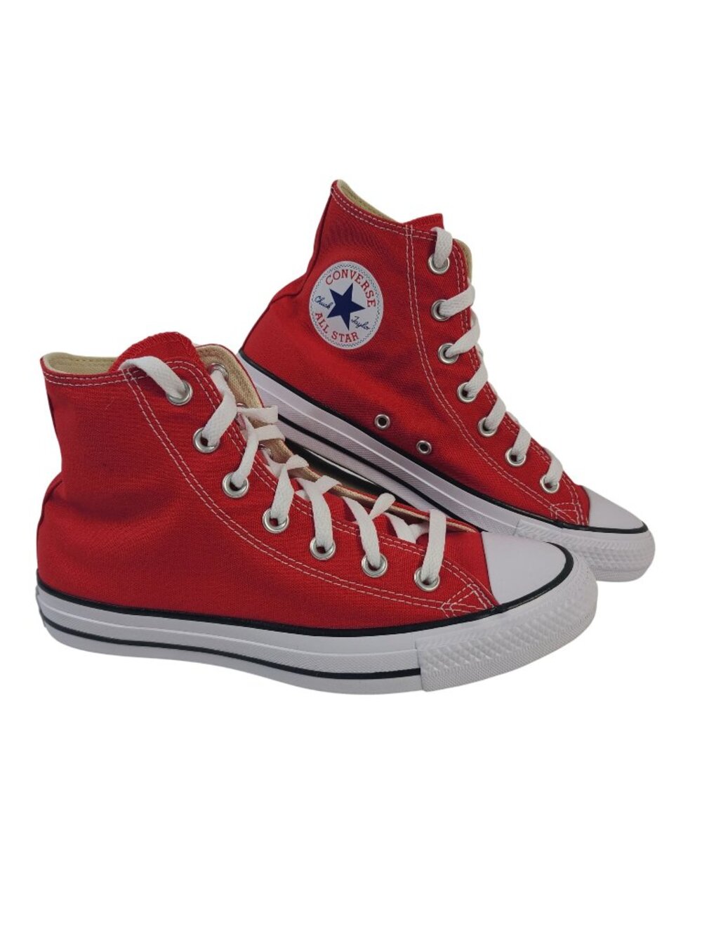NEW Converse Chuck Taylor All Star Hi Top Red Canvas Sneaker Unisex Sz 6 M / 8 W
